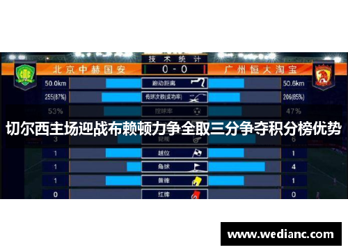 切尔西主场迎战布赖顿力争全取三分争夺积分榜优势